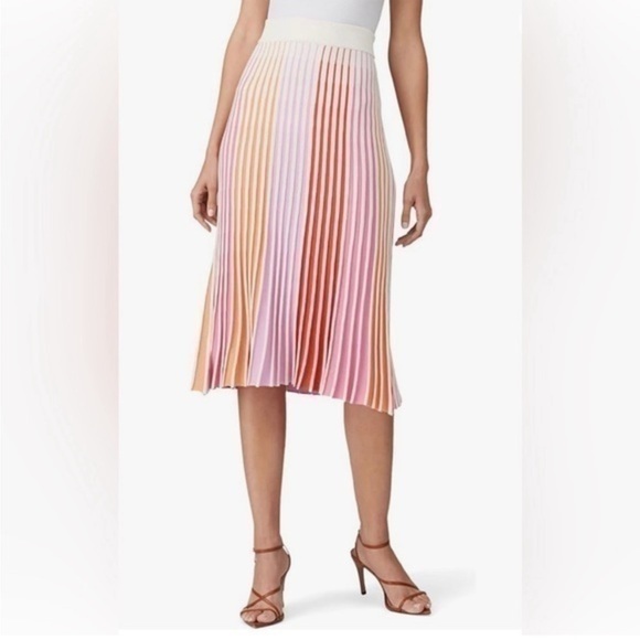 525 America colorful pleated skirt - Picture 1 of 8